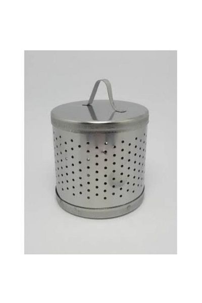 ŞAKİLATA CONCEPT Large Metal Teapot and Steel Cylinder Strainer Box with Inner Pot and Lid