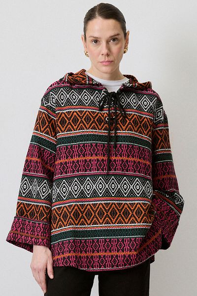 Touché Privé Ethnic Patterned Sweatshirt