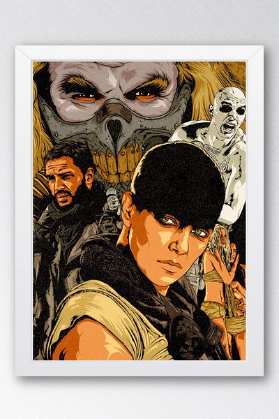 Saturn Pictură înrămată Mad Max - Pictură poster film Crazy Max