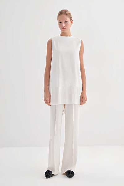 PAWWY Hijab Pleated Pleated Shirt - Sleeveless Pleated Underwear