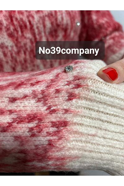no 39 company Nr.:39 Compania 1 Pulover cu detalii de piatră Trend de calitate