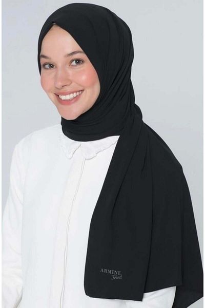 Armine Medina Silk Shawl - Black 1001