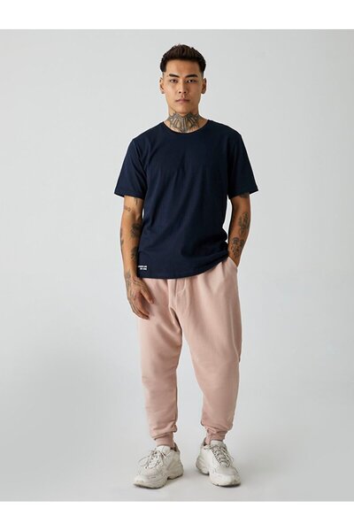 Ltb تي شيرت باللون الأزرق الداكن مع شعار