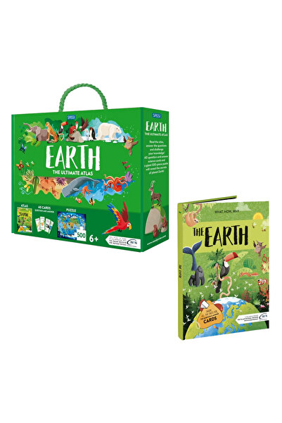 Sassi Junior Puzzle, Atlas și Carte - Pământ