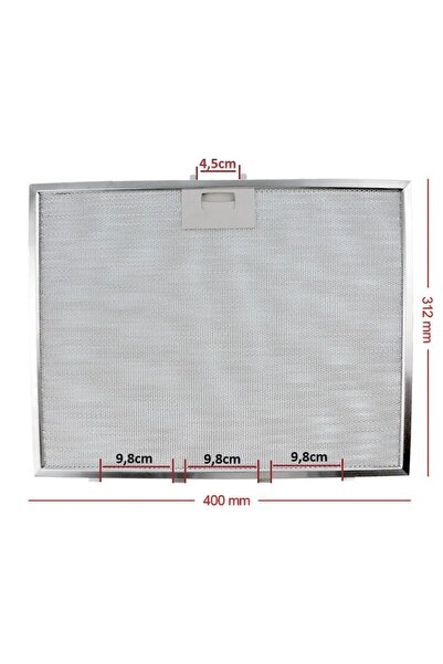 Ozba Ticaret 400x312 Mm Aspiratör & Davlumbaz Tel Yağ Filtresi 40x31,2 Cm