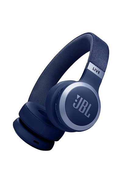 JBL Live 670Bt Blue Adaptive Wireless Over-Ear Headphones with Noise Cancelling