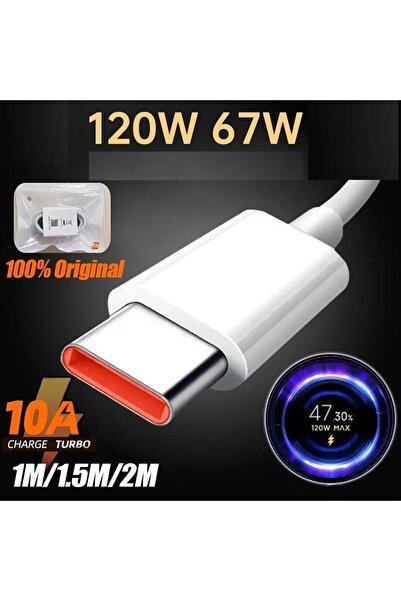 TNP TECH Orijinal Hızlı Şarj Kablosu 6a 67 -120 Watt Xiaomi Redmi Samsung Iphone Uyumlu