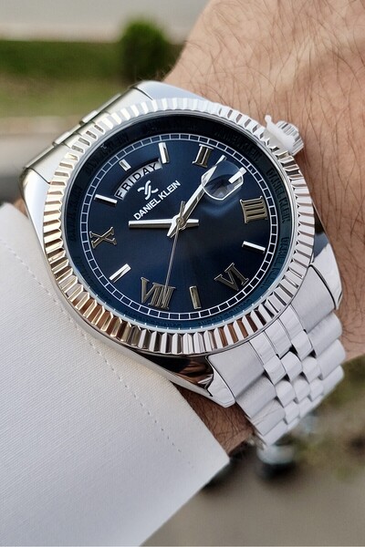 Daniel Klein Kadranı Siyah Kordonu Beyaz Renk Çok Fonksiyonlu Ayarlanabilir K...