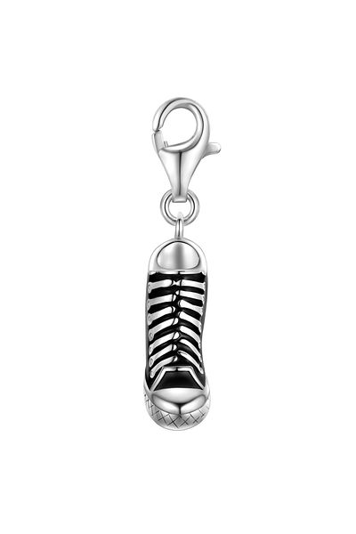 Rafaela Donata Silbercharm Charm Sterling Silber Emaille schwarz