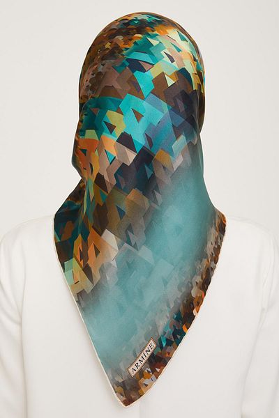 Armine Μεταξωτό Κασκόλ 2024 Χειμώνας - 9043-29 Twill
