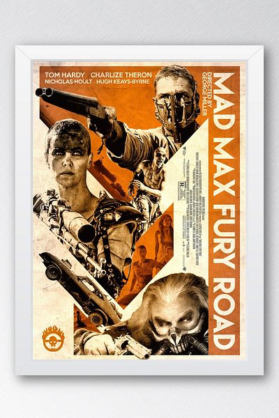 Saturn Pictură înrămată Mad Max Fury Road - Pictură poster film Crazy Max