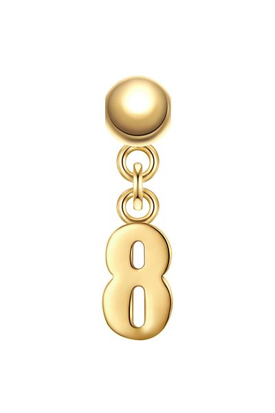 Glanzstücke München Silbercharm Charm Sterling Silber gelbgold