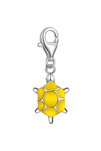 Rafaela Donata Silbercharm Charm Sterling Silber Emaille gelb