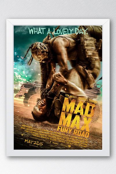 Saturn Pictură înrămată Mad Max Fury Road - Pictură poster film Crazy Max