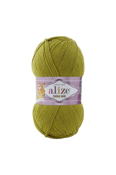 Alize خيوط الحياكة اليدوية من القطن الأخضر الذهبي - 193