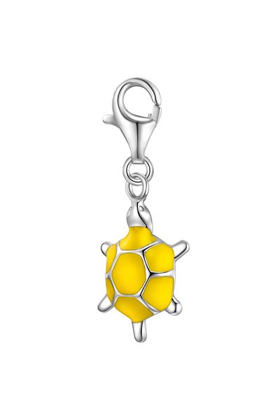 Rafaela Donata Silbercharm Charm Sterling Silber Emaille gelb
