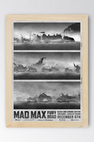 Saturn Pictură înrămată Mad Max Fury Road - Pictură poster film Crazy Max