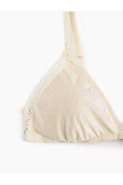 Koton Lace No Underwire Padded Soft Bra