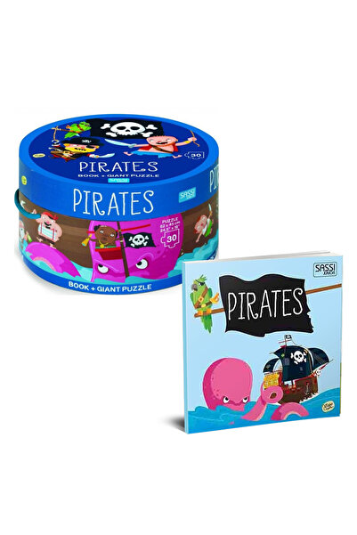 SASSI Two in One Giant Puzzle and Book - Pirates