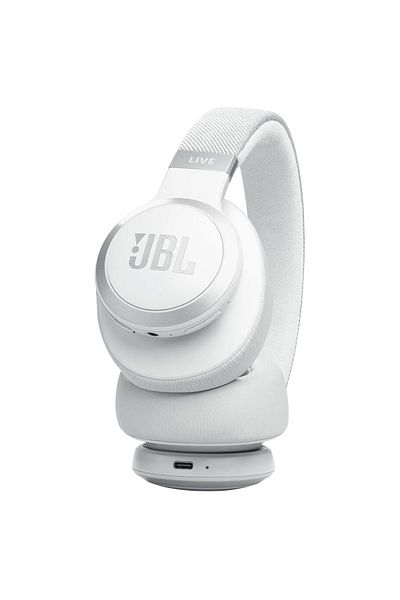 JBL Live 770Bt White Adaptive Wireless Headphone with Noise Cancelling