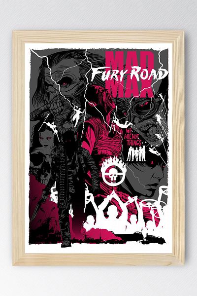 Saturn Pictură înrămată Mad Max Fury Road - Pictură poster film Crazy Max