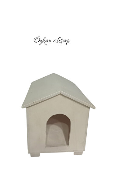 Genel Markalar Evcil hayvan evi kedi köpek kulübesi (Büyük Boy) Özkan ahşap
