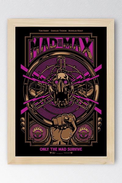 Saturn Πίνακας με κορνίζα Mad Max - Πίνακας αφίσας ταινίας Mad Max