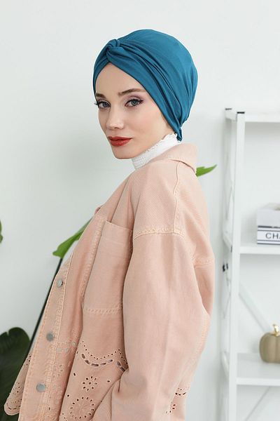Aisha's Design Mihrace Combed Cotton Bonnet,b-4