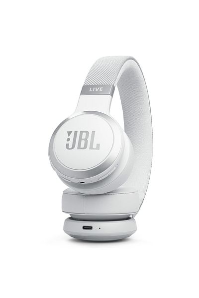 JBL Live 670Bt White Adaptive Wireless Headphone with Noise Cancelling