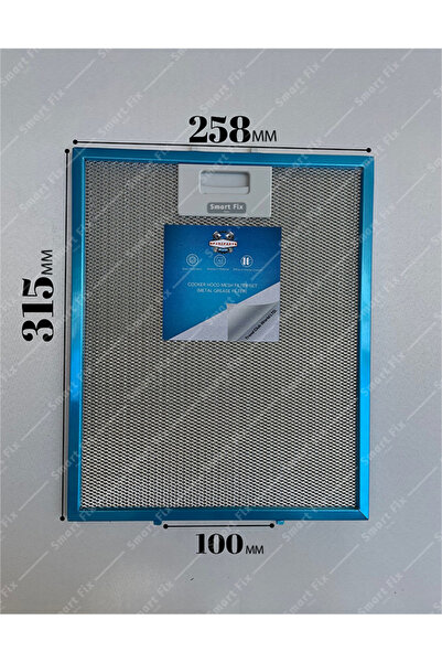 Ozba Ticaret 258x315 Mm Aspiratör & Davlumbaz Tel Yağ Filtresi | 25,8x31,5 Cm