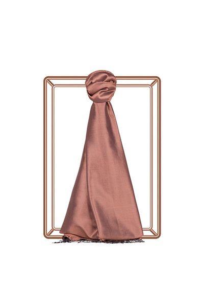 ipekevi Single Sided Silk Shawl - Copper