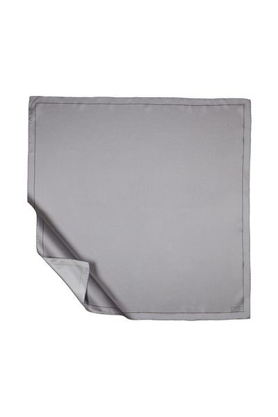 ipekevi Twill Silk Φουλάρι - Πλαίσιο - Γκρι
