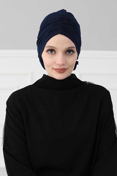 Aisha's Design غطاء رأس من القطن الممشط باللون الوردي - موديل B-21
