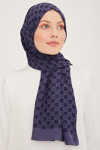 Armine Ultra Light Trend Shawl 14 - Navy Blue 23049