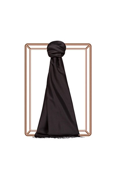 ipekevi Tek Taraflı İpek Şal - Siyah