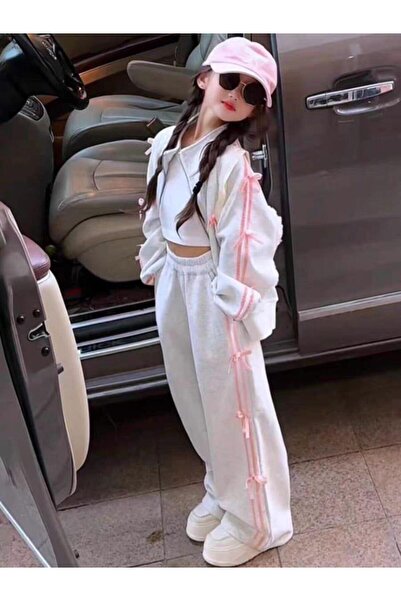 KOKOŞ BEBEK Bow Detail Girl's Set