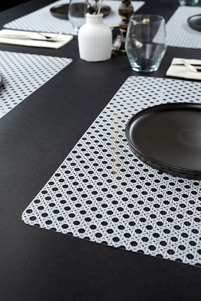 La Casa Art Σετ 6 Supla Runner με σχέδιο Hazeran - 45x30 CM, Αμερικάνικο σερβίτσιο, Διακόσμηση οικιακών επιτραπέζιων σκευών
