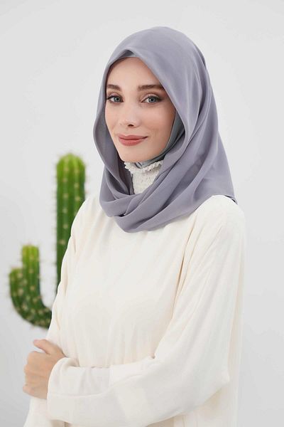Aisha's Design Combed Cotton Inner Bonnet Chiffon Shawl,PS-45