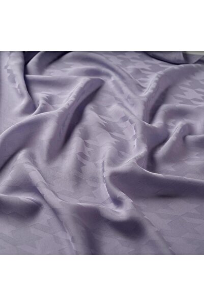 ipekevi Four Seasons Houndstooth Monogram Shawl 04390-Lilac