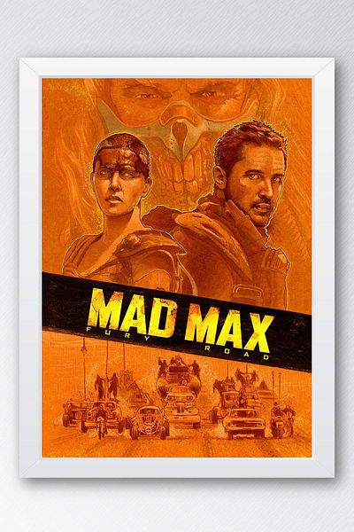 Saturn Επιτραπέζιο με κορνίζα Mad Max Fury Road - Επιτραπέζια αφίσα ταινίας Mad Max