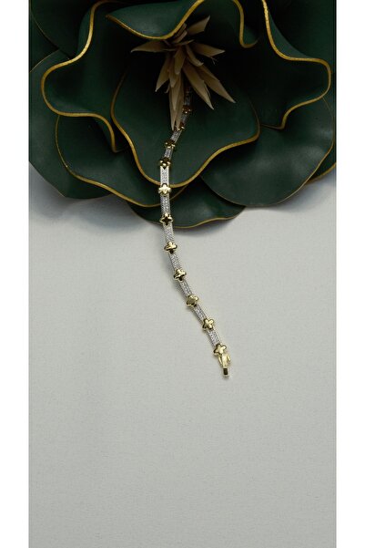 SEYAS JEWELRY Çelik Vip Zirkon Taşlı Van Cleef Detaylı Bileklik