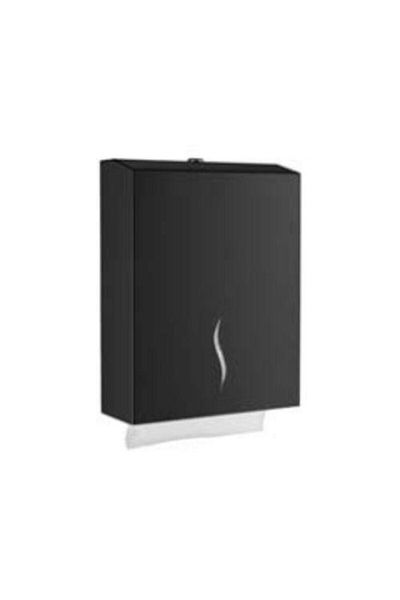 Zethome 400 Pcs Stainless Z Fold Paper Towel Dispenser Black