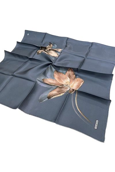 Armine Μεταξωτό Φουλάρι Nostalgia - 8737-33 Indigo Twill