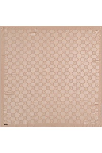 Aker Μαντίλι Monogram Check - Stone 982
