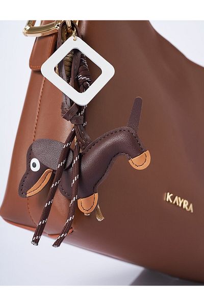 Kayra Animal Figured Charm - Μπρελόκ και καφές