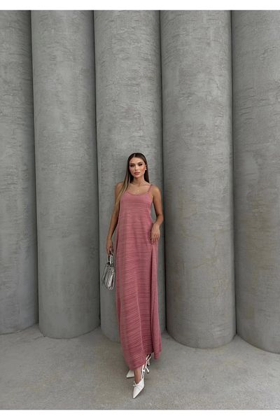 KAZAX Rochie lungă plisată
