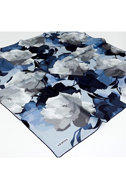 Armine Eșarfă de mătase Nostalgia - 8534-85 Blue Twill