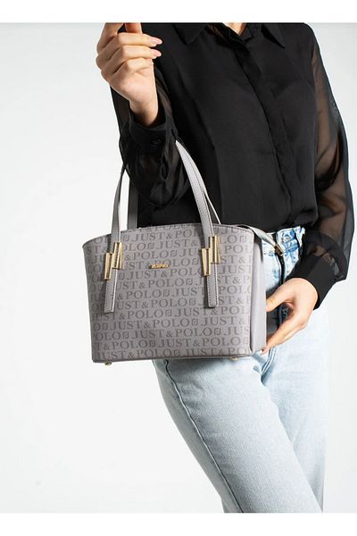 Just Polo حقيبة يد نسائية من VİOLET مكونة من 5 أقسام