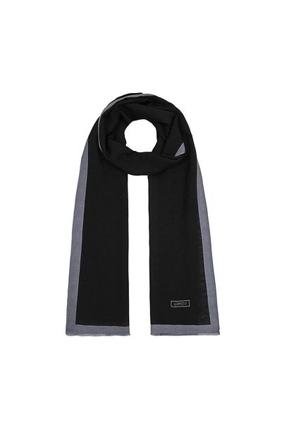 ipekevi Monogram Shawl - Black Gray