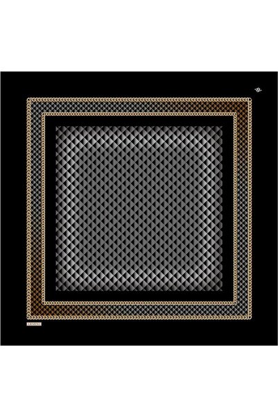 Armine Eșarfă de mătase Nostalgia - 8834-32 Negru Gri Sura